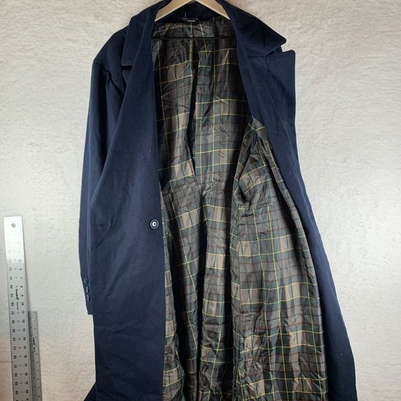 Outlander Swing‎ Coat Women's 6X Navy Blue Rayon Stretch Double Breasted 7424 - Picture 11 of 13